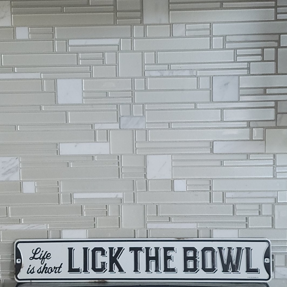 Enamel kitchen sign